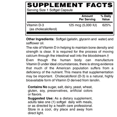 Vitamin D-3 5000 IU